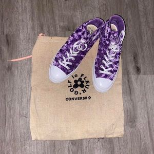 Golf Le Fleur x Chuck 70 hi ‘Quilted Velvet purple